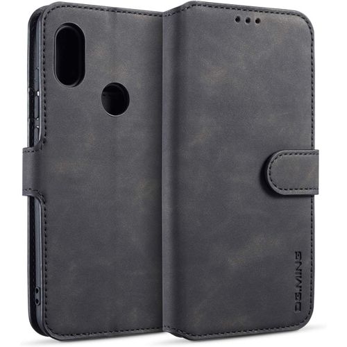 Etui Coque Pour Xiaomi Redmi Note 6 Pro, Protection Case Housse En Cuir Portefeuille Livre Emplacements Cartes Fonction Support Languette Magnétique Case Cover Housse