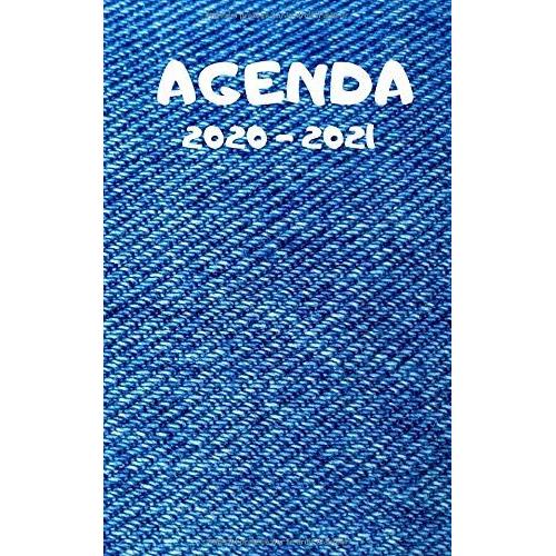 Agenda Du 31 Août 2020 Au 4 Juillet 2021 - Effet Jeans: Simple Et Pratique / 1 Jour Par Page / Week-End Sur 1 Page