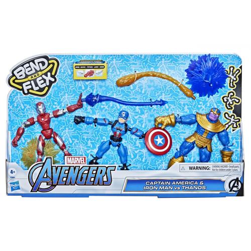 Avengers Movie Marvel Avengers Bend And Flex - Pack De 3 Figurines Avengers