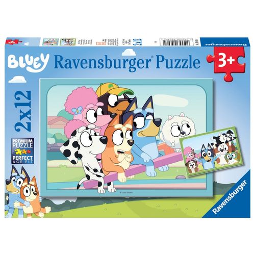 Puzzle S Amuser Avec Bluey - 2 X 12 Pcs