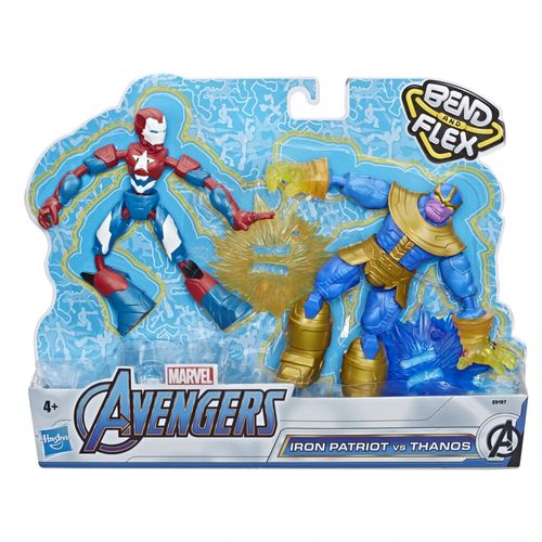 Avengers Movie Marvel Avengers Bend And Flex Iron Patriot Vs. Thanos