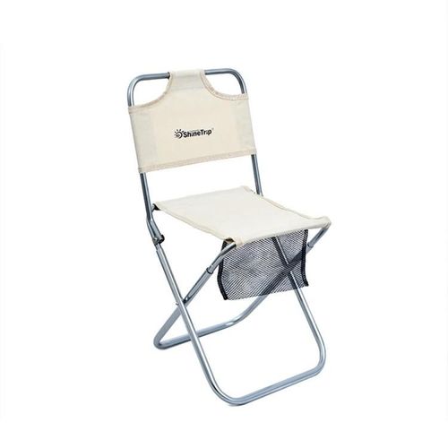 Tabouret À Dossier Pliant-Alliage D'aluminium,Portable,Kaki-