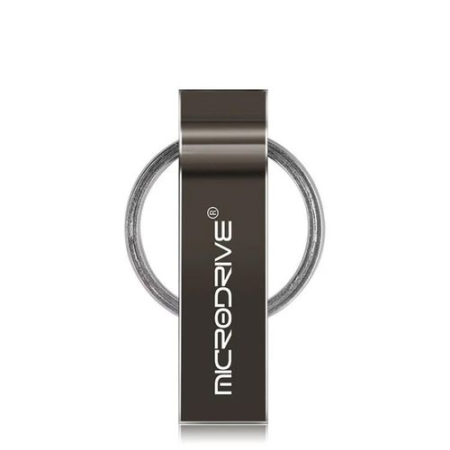 Disque porte-clés USB 2.0 en métal 16 Go-Noir U Disk Noir