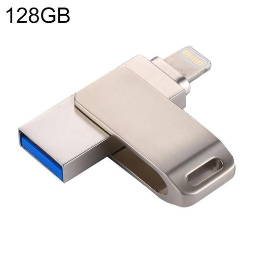 Clé USB 128GB-2 en 1 pour iPhone,iPad,Android et PC-