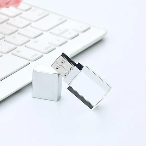 Clé USB 8 Go-Émission de lumière cristalline,paquet de 2,