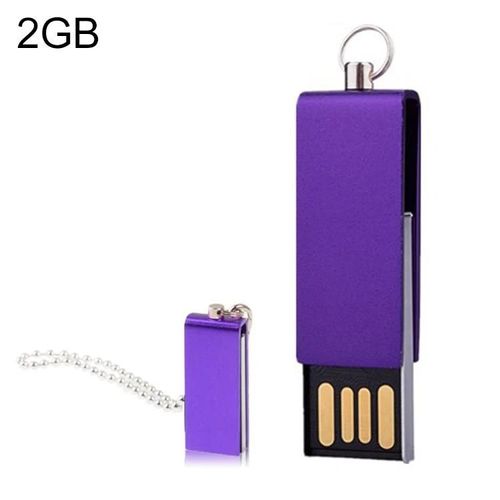 Mini clé USB-Design rotatif,16 Go,violet violet