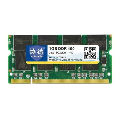 Module de RAM DDR 400MHz 1GB pour ordinateur portable-XIEDE X007,compatibilité totale