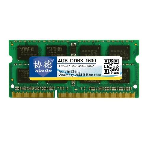 RAM DDR3 pour ordinateur portable-4 Go,1600 MHz,compatibilité totale-XIEDE X046