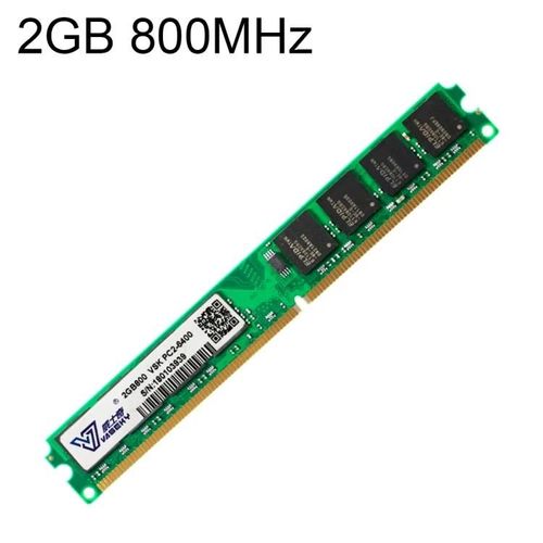 Module de RAM de mémoire DDR2 PC-2GB 800MHz PC2-6400 pour ordinateur de bureau-