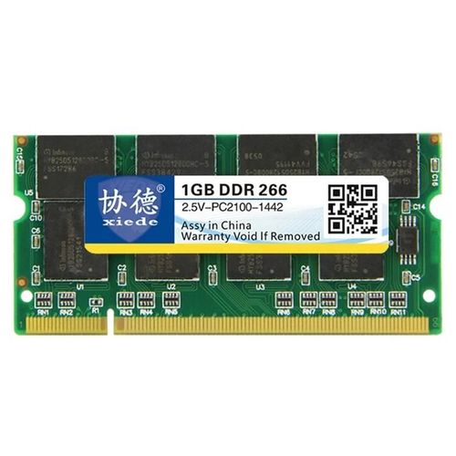 Module de RAM DDR 1GB-266MHz Compatibilité totale pour ordinateur portable-XIEDE