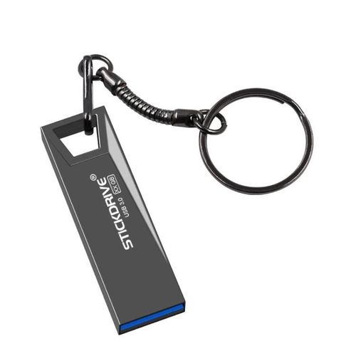 Mini clé USB 3.0 en métal de 32 Go-haute vitesse,design compact,noir noir