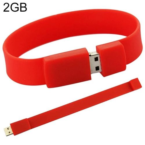 Clé USB-Bracelet en silicone 2 Go,Stockage portable-