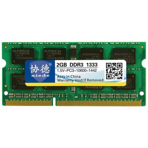 Module de RAM DDR3 pour ordinateur portable-2GB 1333MHz 1.5V,compatibilité totale,