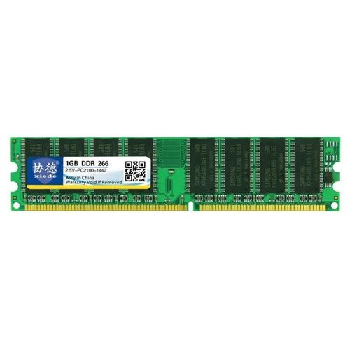 Module de RAM DDR 1GB-266MHz,compatibilité totale pour PC de bureau-