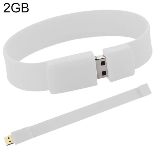 Clé USB-Bracelet en silicone 2 Go,Stockage portable-