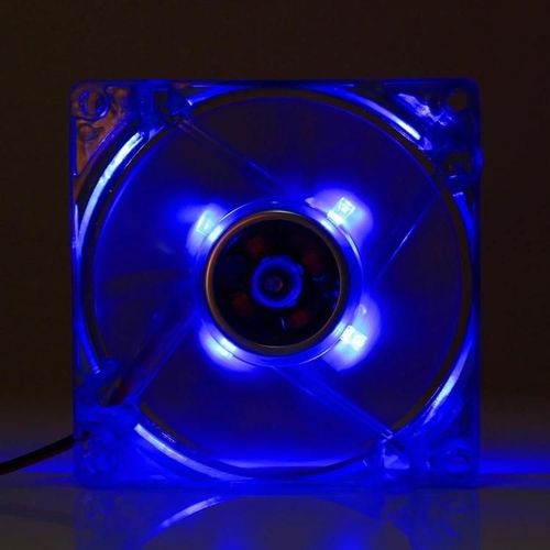 Ventilateur De Refroidissement De Boîtier D'ordinateur Led De 80 Mm-4 Broches Dc 12v 0.18a,Livraison De Couleurs Aléatoires