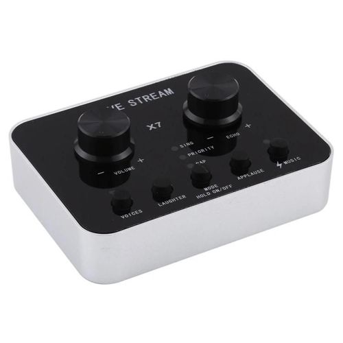 Microphone Casque Usb Pour La Diffusion En Direct-X7 Avec Carte Son Pour Téléphone Et Pc