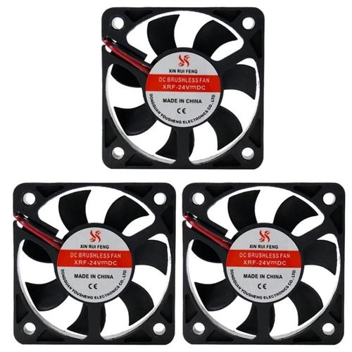Ventilateur De Refroidissement Dc Silencieux 12v-Roulement À Billes De 5cm-3pcs Xin Rui Feng