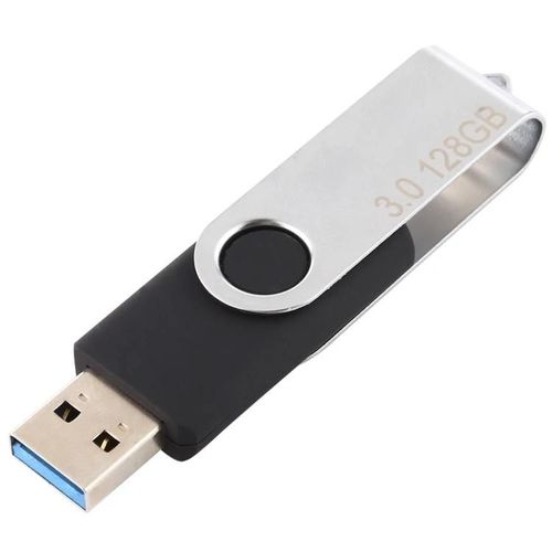 Clé USB-128GB Twister USB 3.0,Noir-Noir