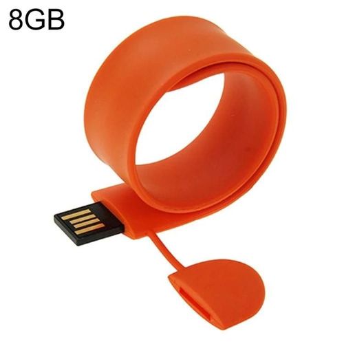 Clé USB-8GB Bracelet Silicone Memory Stick par
