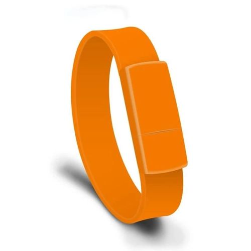 Clé USB 2.0 Bracelet 16GB-Bracelet Mode U Disk,Orange Orange