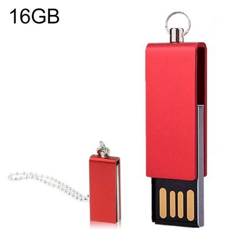 Mini clé USB-Design rotatif,16 Go,couleur rouge violet rouge