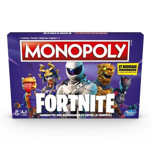 Monopoly : Édition Fortnite, Jeu De Plateau Inspiré Du Jeu Vidéo Fortnite, À Partir De 13 Ans