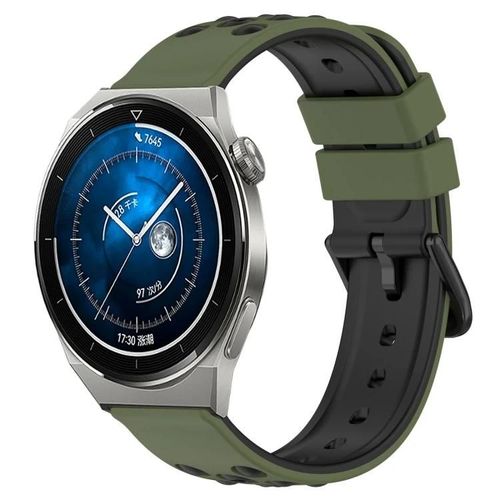 Huawei Watch Gt3 Pro Bracelet En Silicone De 43 Mm-Bicolore,20 Mm Poreux