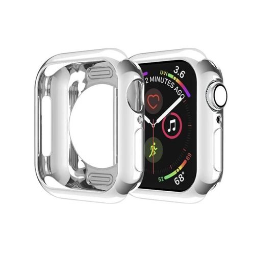Étui De Protection Apple Watch Series 5 Et 4 44 Mm-Argent Tpu Hollow Design Argent