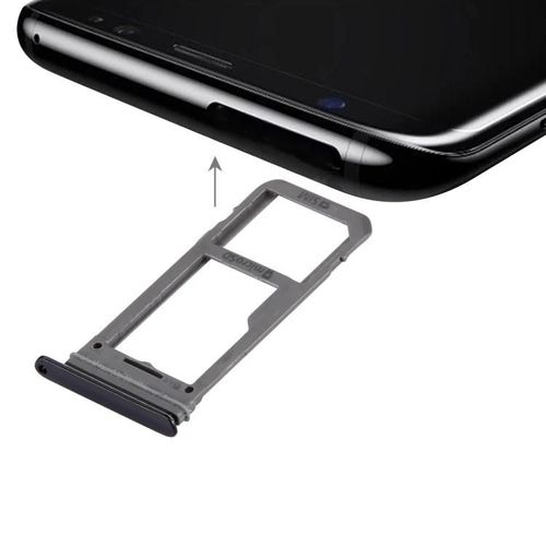 Plateau De Carte Sim Galaxy S8 Et Plateau Micro Sd-Noir Par Noir