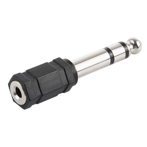 Adaptateur jack stéréo 6,35 mm mâle vers jack stéréo 3,5 mm-Connecteur audio