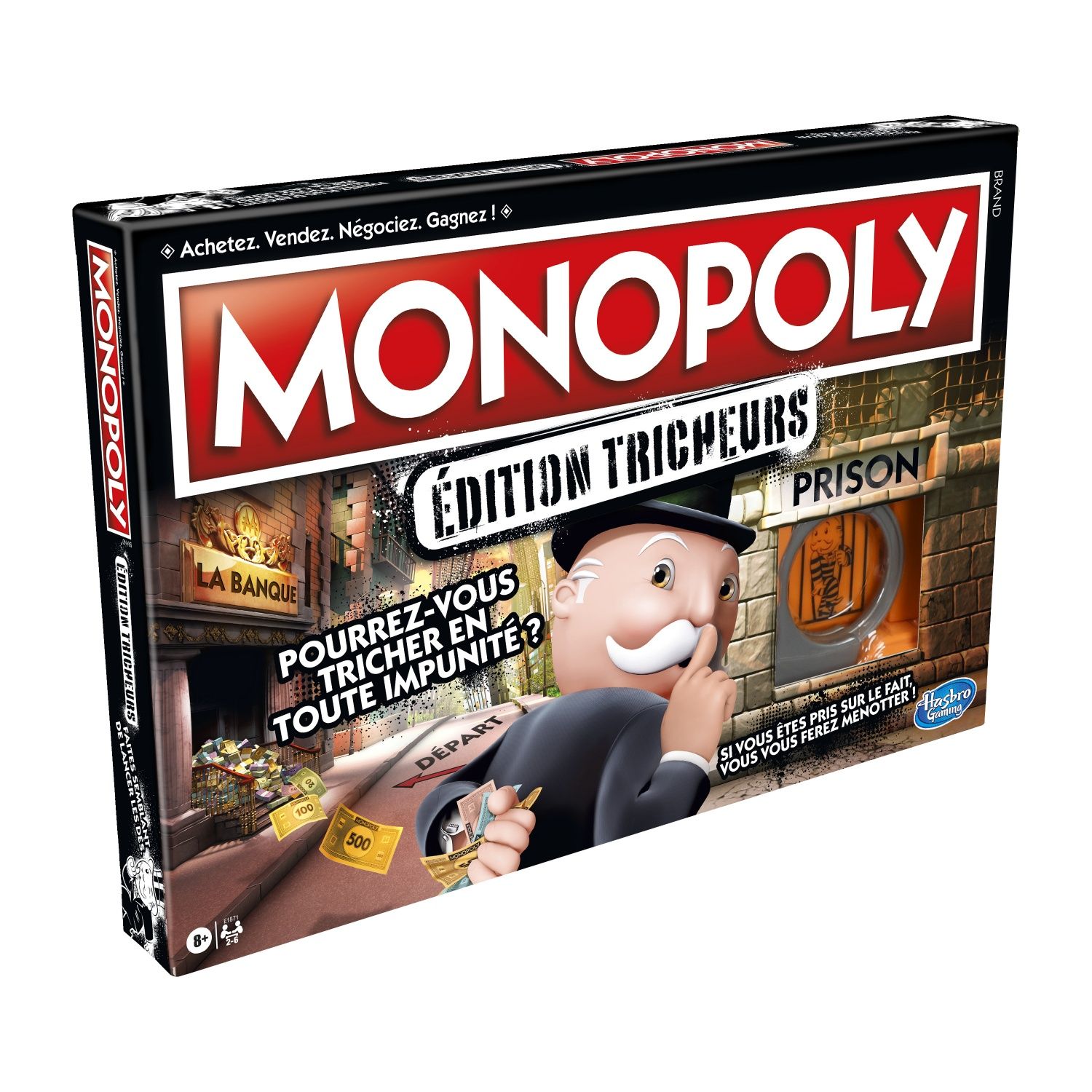 Monopoly : édition Tricheurs, jeu de plateau pour les joueurs, à partir de  8 ans au meilleur prix