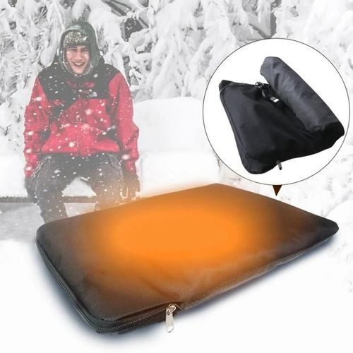 Tabouret De Camping Extérieur-Coussin Chaud Antidérapant Rechargeable Par Usb