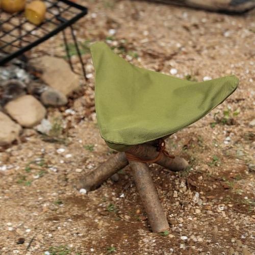 Tabouret Triangle Portable-Toile Imperméable Pour Le Camping En Plein Air-