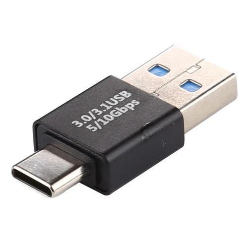Adaptateur Type-C vers USB 3.0 mâle en alliage d'aluminium-