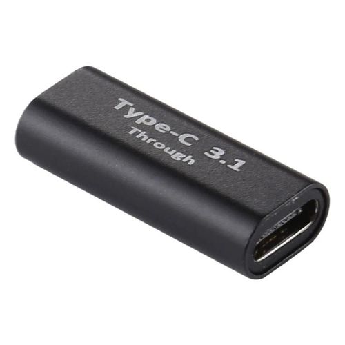 Adaptateur en alliage d'aluminium de type C vers Type-C-Connecteur femelle USB-C