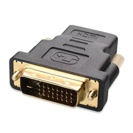 Adaptateur HDMI vers DVI-19 broches femelle vers 24+1 broches mâle,plaqué or