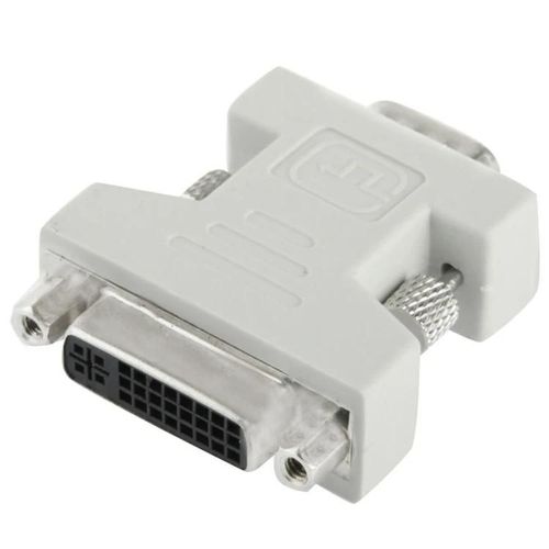 Adaptateur DVI-I vers VGA-Convertisseur 24+5 broches femelle vers 15 broches mâle-