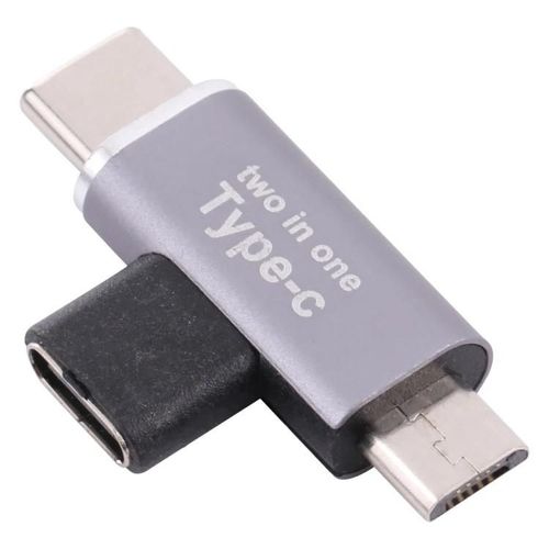 Adaptateur USB-C-Type-C Femelle vers Mâle & Convertisseur Micro USB-