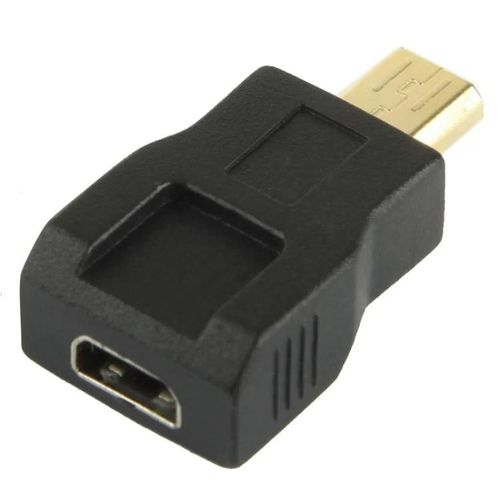 Adaptateur Micro HDMI-Connecteur Mâle Vers Femelle Plaqué Or-