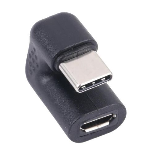 Adaptateur USB-C vers Micro USB femelle-en forme de U,connecteur mâle de type C,