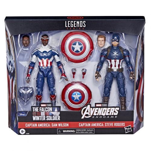 Avengers Movie Marvel Legends Series Captain America Pack De 2 Figurines