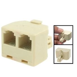 Adaptateur RJ11-Convertisseur de prises mâle à 2 prises femelles pour les connexions téléphoniques