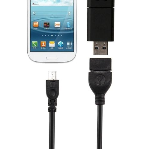 Adaptateur USB A Femelle vers Micro USB Mâle-Câble OTG 10cm de