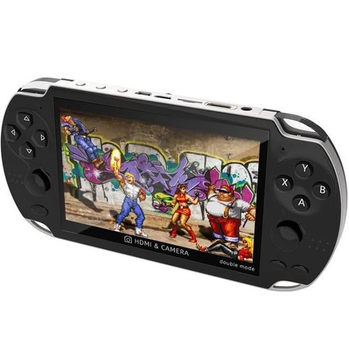 La Console De Jeu Portable A3 De 4,3 Pouces Avec Caméra Prend En Charge Deux Poignées/Sortie Tv/10 Simulateurs Intégrés En Noir 8g