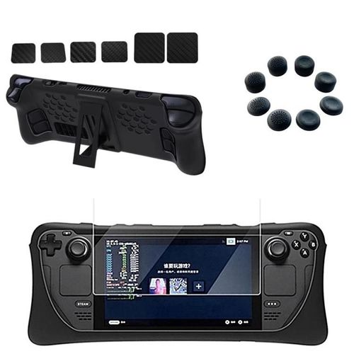 Steam Deck Ensemble De Valises De Protection En Silicone Avec Support-