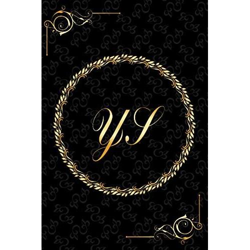 Ys: Golden Monogrammed Letters, Executive Personalized Journal With Two Letters Initials, Designer Professional Cover, Perfect Unique Gift