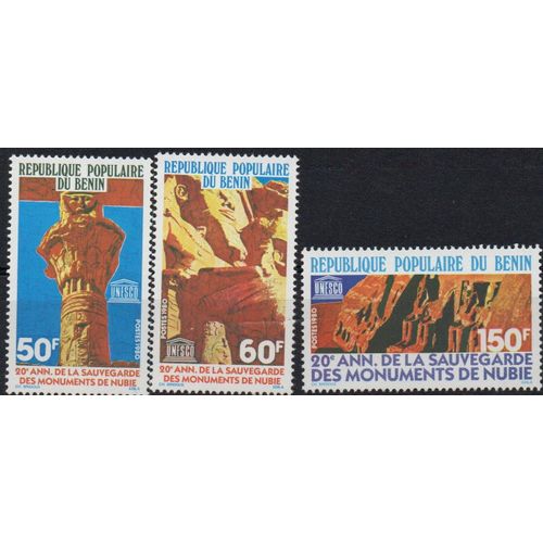 Bénin Timbres Sauvegarde Des Monuments De Nubie