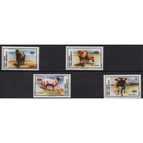 Chypre Turque Timbres Animaux Domestiques 1995
