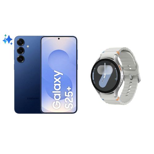 Samsung Galaxy S25+ 256 Go Bleu Nuit plus Galaxy Watch7 - Boîtier 44 mm Argent